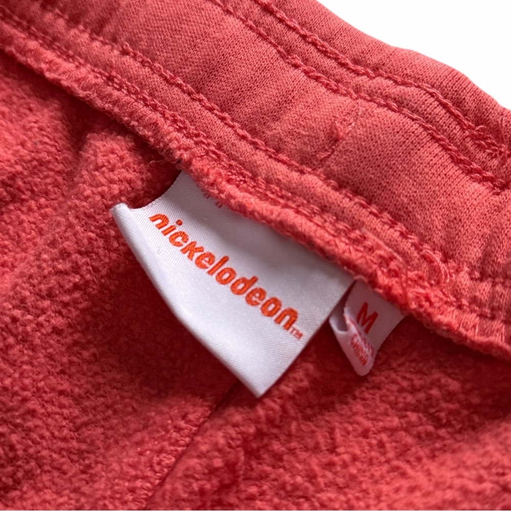 VTG Y2K Nickelodeon All That Sweat Shorts Orange W Logo Mens Size M - Picture 8 of 8